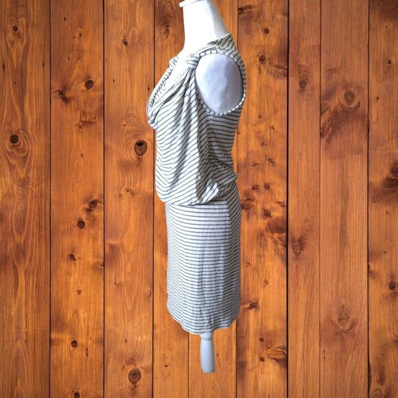 Anthropologie Weston Wear Women's Small Sleeveless Striped Cowl Neck Dress - Picture 8 of 9